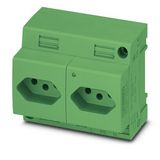 Double socket Phoenix Contact EO-N/UT/LED/DUO/GN 250V 20A