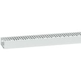 Cable ducting (base + cover) Transcab - 40x80 mm - light grey halogen free
