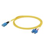 (Assembled) Fibre-optic data cable, ZIPCORD, SCRJ IP 20, SC duplex IP 