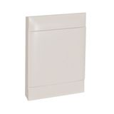 2X12 module surface-mounted box - White door - Earth terminal block