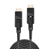 100m Fibre Optic Hybrid Micro-HDMI 4K60 Cable with Detachable HDMI & DVI Connectors Creates a customisable, reliable Micro-HDMI, HDMI or DVI connection over long distances