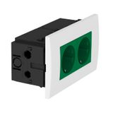 SDE-RW D0GN2 Socket unit for double Modul 45 84x140x59mm