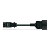 pre-assembled connecting cable Eca Plug/open-ended black