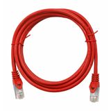 Patchcord RJ45 shielded, Cat.6, PVC, red, 1.0m