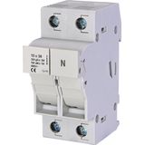 Fuse Carrier 1-pole+N, 32A, 10x38