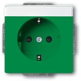 20 EUCNB-13-82 CoverPlates (partly incl. Insert) future®, Busch-axcent®, solo®; carat®; Busch-dynasty® Green, RAL 6032