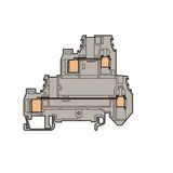 D4/6,D2,ADO,1, TERMINAL BLOCK, DOUBLE DESK, SCREW CLAMP, GREY, 6X85.3X68MM