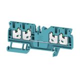 Feed-through terminal block, SNAP IN, 2.5 mm², 800 V, 24 A, Number of 