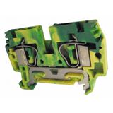 Spring clamp terminal HTE.6 green/yellow, 6 mmý