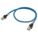 Ethernet patch cable, F/UTP, Cat.6A, LSZH (Blue), 0.3 m