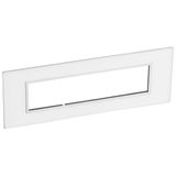 Arteor Surround Plate 8 Module Square Mirror White