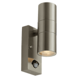 Acero Bi-directional Wall Light PIR Stainless Steel