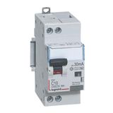 Differential circuit breaker DX³4500 high inlet and low outlet screw U+N 230V~ - 10A type F 30mA - curve C - 2 modules