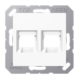 Centre plate for MJ f. 2 sockets A1569-2ATWW