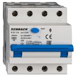 Combined MCB/RCD (RCBO) 3+N, AMPARO 6kA, B 25A, 30mA, Typ A