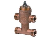 VMP47.10-1.6 - 3-port seat valve with bypass, external thread, PN16, DN10, kvs 1.6