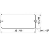 1ROW MOUNTING PLATE F/DLP /PLAX5