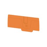 End plate (terminals), 82.6 mm x 2.1 mm, orange