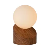 LEN Table Lamp G9excl O10cm H26cm Dark Wood