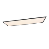 Alpha LED ceiling lamp 120x30 cm matt black