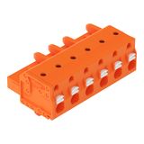 1-conductor female connector push-button Push-in CAGE CLAMP® orange