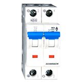 Miniature Circuit Breaker (MCB) DC-B20, 2-pole, 40ø C, 10kA