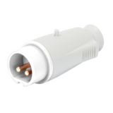 STRAIGHT PLUG - IP44 - 3P 32A 40-50V 50-60HZ - WHITE - 12H - SCREW WIRING