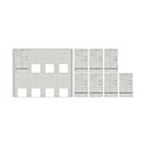 Set Meter box insert 2-rows, 8 meter boards/16 Modul heights