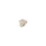 Terminal cover, Wemid, dark beige, Height: 11 mm, Width: 9.96 mm, Dept