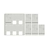 Set Meter box insert 2-rows, 6 meter boards/16 Modul heights