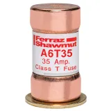 Fuse A6T - Class T - Fast-Acting 600VAC 300VDC 35A Ferrule