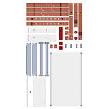 MCCB Busbar System Set 800A, 602mm, 50x10mm