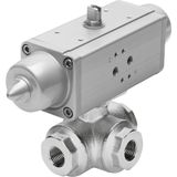 VZBA-1/4"-GGG-63-32T-F0304-V4V4T-PS30-R-90-4-C Ball valve actuator unit