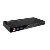 4 Port HDMI 4K60, USB 3.0 & Audio KVM Switch Switch between 4 HDMI® and USB 3.0 equipped PCs from one keyboard, mouse and monitor