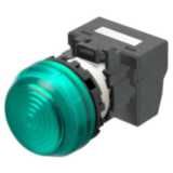 M22N Indicator, Plastic semi-spherical, Green, Green, 24 V, push-in te A2265078B