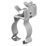 BCVPC 3-7 D40  Beam clamp, for pipes, 3-7mm, Steel, St, zinc microlamellas