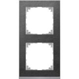 M-Pure Decor 2-gang frame Slate