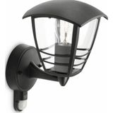 Creek wall lantern black 1x60W 230V