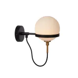 Lucide FELINE - Wall light Bathroom - 1xG9 - IP44 - Black