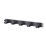 Cable manager 19 inches/1RU 56 mm RAL 9005 black