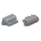 2231-110/031-000 1-conductor female connector; push-button; Push-in CAGE CLAMP®