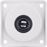 Socket outlet 12 V, Integro Module inserts, polar white glossy