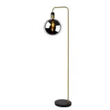 JULIUS Floor lamp E27/25W Smoke glass/ Back Marble