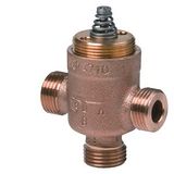 VXP47.10-0.63 - 3-port seat valve, external thread, PN16, DN10, kvs 0.63