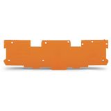 End and intermediate plate 1.1 mm thick orange