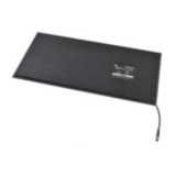 Safety mat black with 1-cable, 750 x 750 mm dimension