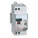 Differential circuit breaker DX³4500 high inlet and low outlet screw U+N 230V~ - 32A typeF 30mA - curve C - 2 modules