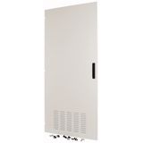 Section door, ventilated IP42, hinges left, HxW = 1400 x 300mm, grey