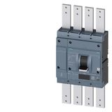 circuit breaker 3VA2 IEC Frame 1250 breaking capacity class M Icu=55 kA @ 415 V 4-pole line protection ETU860  LSIG In=1250 A