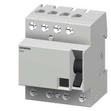 Residual current operated circuit breaker, 4-pole, type  5SM3342-4